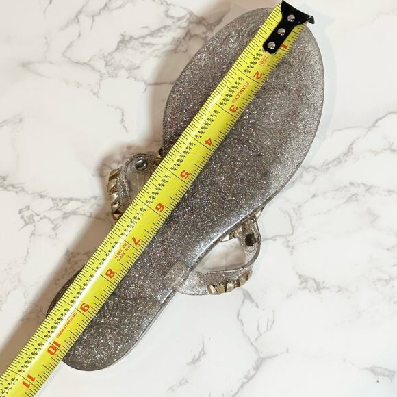 Jack Rodgers Sparkle Georgica Jelly Sandal in Multi-Color and Gold SZ 8 $79 - Picture 9 of 11